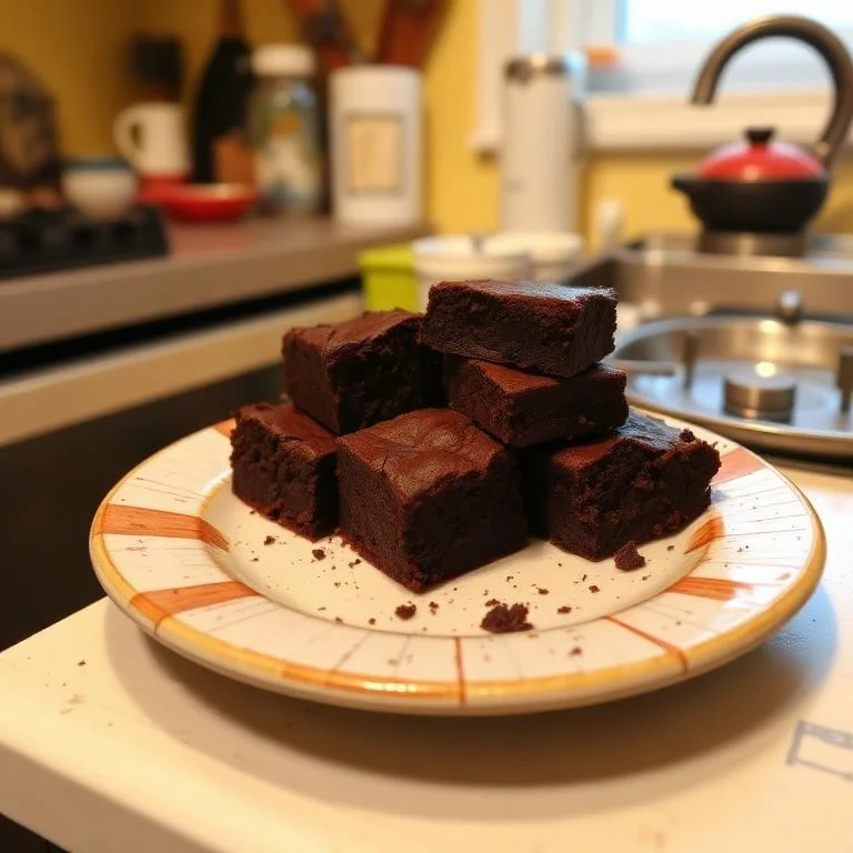 Brownie feito por uma cliente